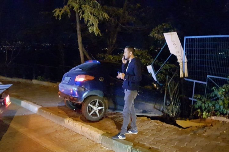 Bursa'da dereye u&ccedil;maktan son anda kurtuldu