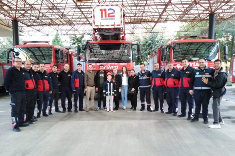 Hayata tutunan Alara'dan itfaiye ekiplerine teşekk&uuml;r