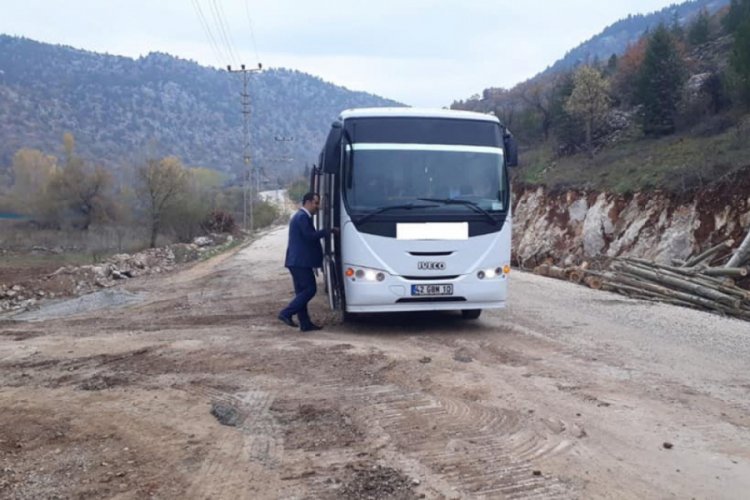 Derebucak'ta &ouml;ğrenci servisleri denetlendi