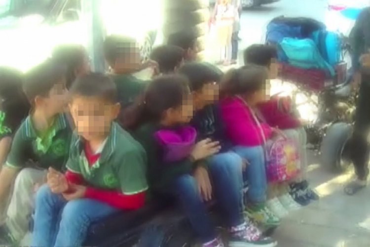 Atv &ouml;ğrenci servisi trafik polisine takıldı