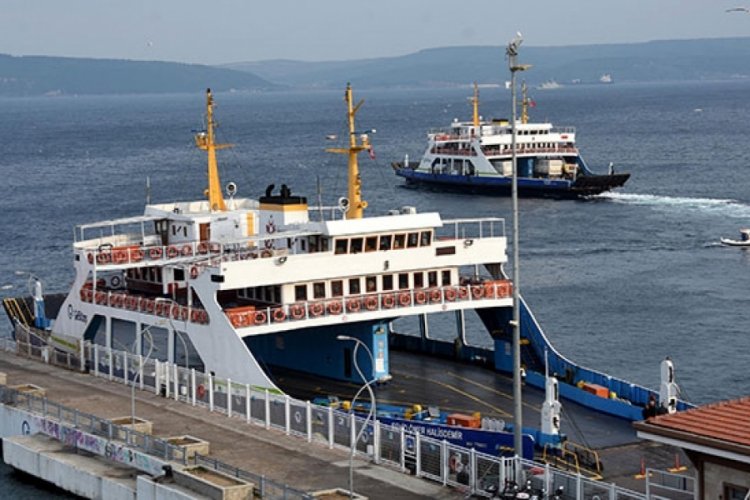 G&ouml;k&ccedil;eada-Kabatepe hattında lodos nedeniyle sefer iptali