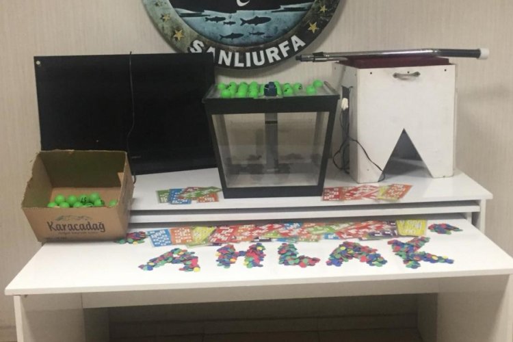 Şanlıurfa'da kumar operasyonu