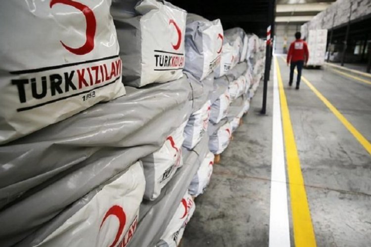 T&uuml;rkiye'den 'Suriye'deki sivil halka' 100 bin ton un hibesi