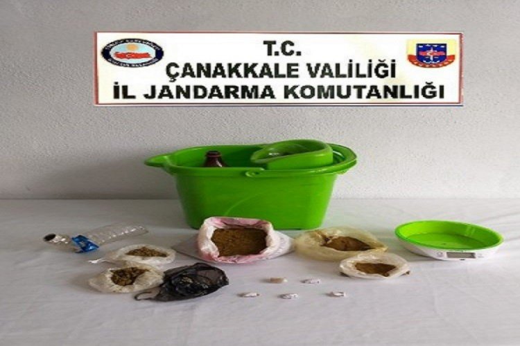 &Ccedil;anakkale'de uyuşturucu operasyonu: 2 g&ouml;zaltı