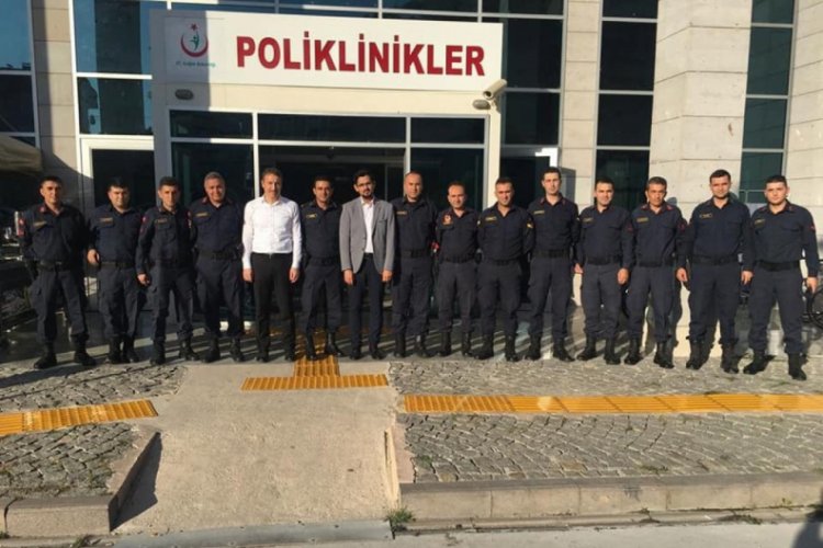 Jandarmadan kan bağışına destek