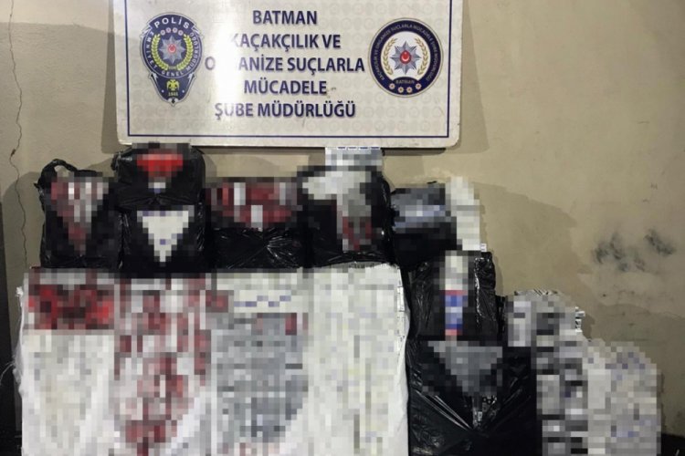 Batman'da 6 bin 150 paket ka&ccedil;ak sigara ele ge&ccedil;irildi