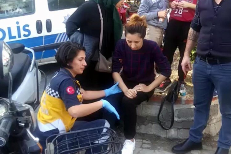 Hamile Azeri kadın, kazada yaralandı