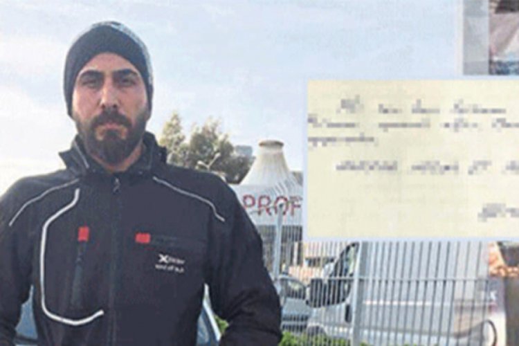 Yazdığı not ipten aldı