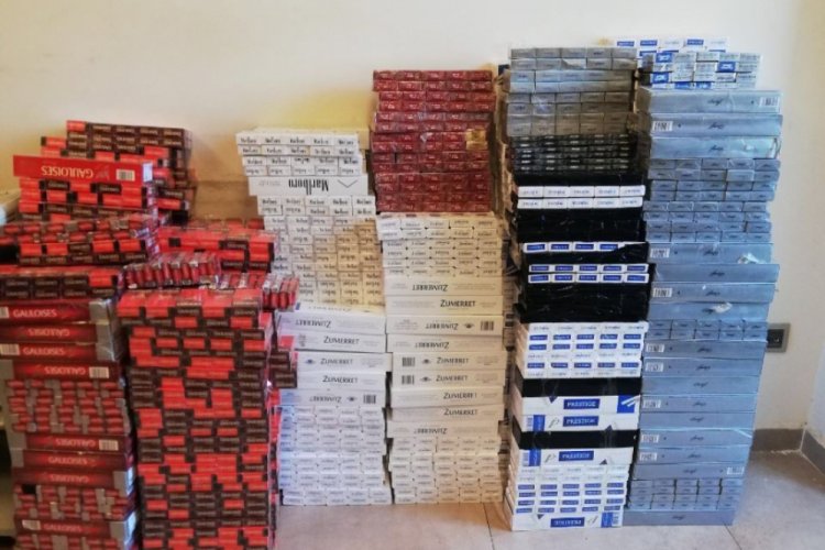 5 bin 145 paket ka&ccedil;ak sigara ele ge&ccedil;irildi