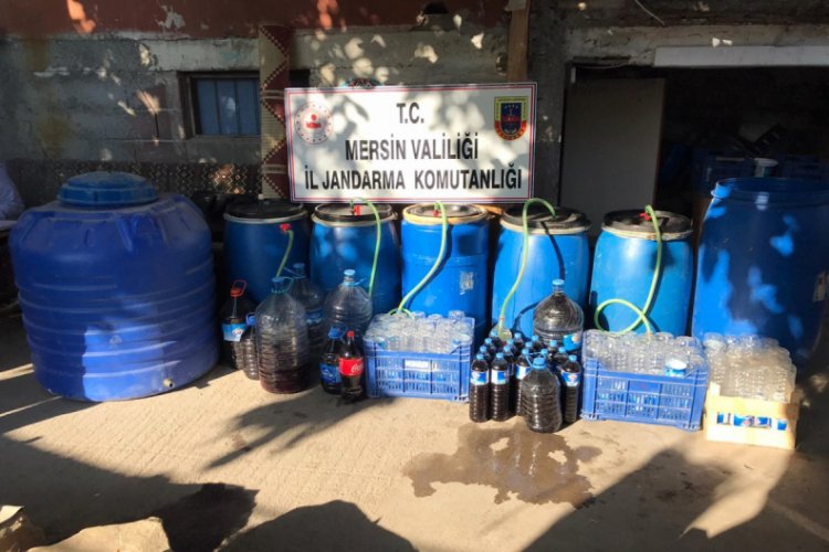 Mersin'de ka&ccedil;ak i&ccedil;ki operasyonu