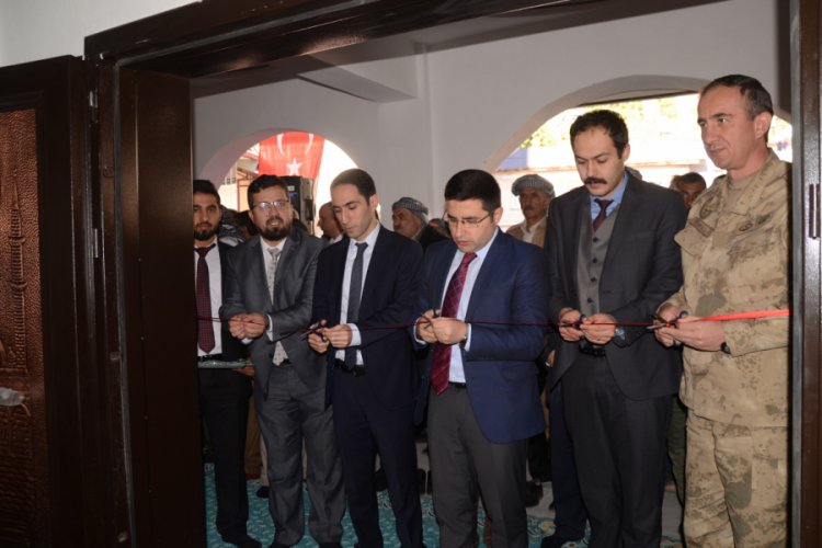 Ter&ouml;ristlerin tahrip ettiği caminin yerine yenisi yapıldı