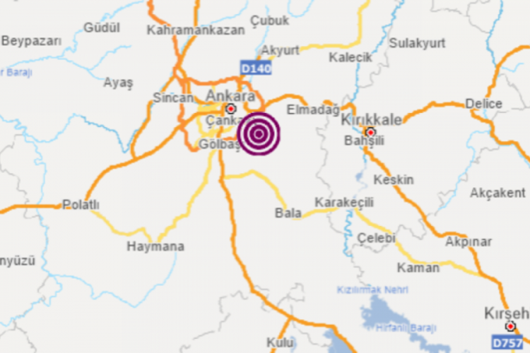 Ankara'da korkutan deprem!