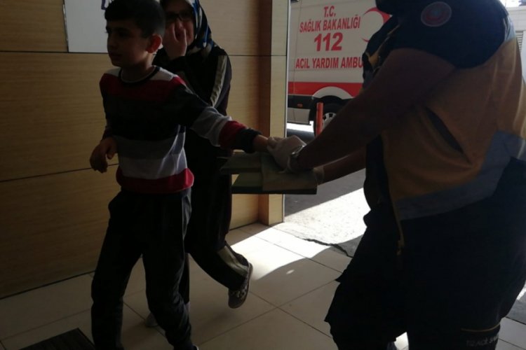 Bursa'da hastaneye &ccedil;ivili tahtayla geldi