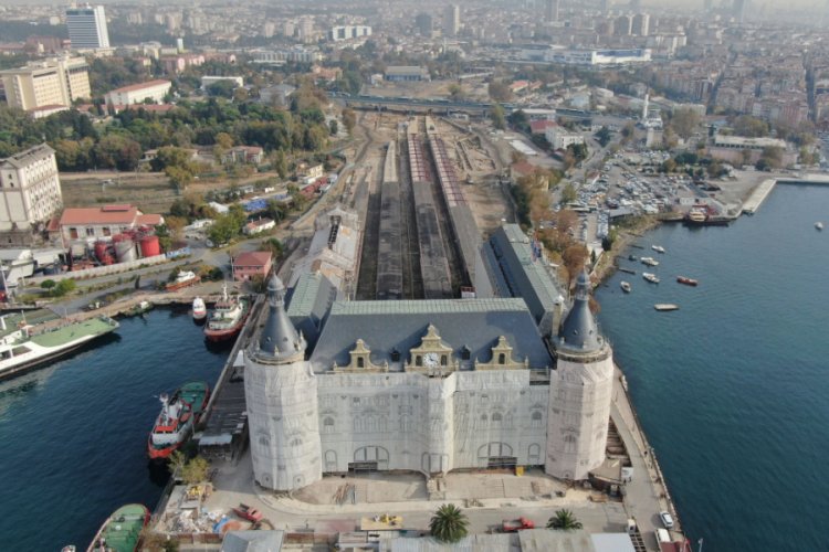 Haydarpaşa'nın &ccedil;atısı bitti, saati &ccedil;alışıyor