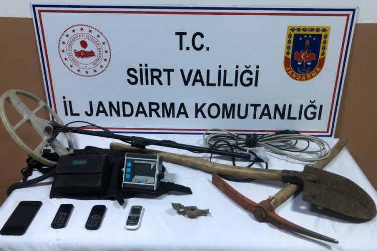 Sit alanda izinsiz kazı yapan 5 kişi yakalandı