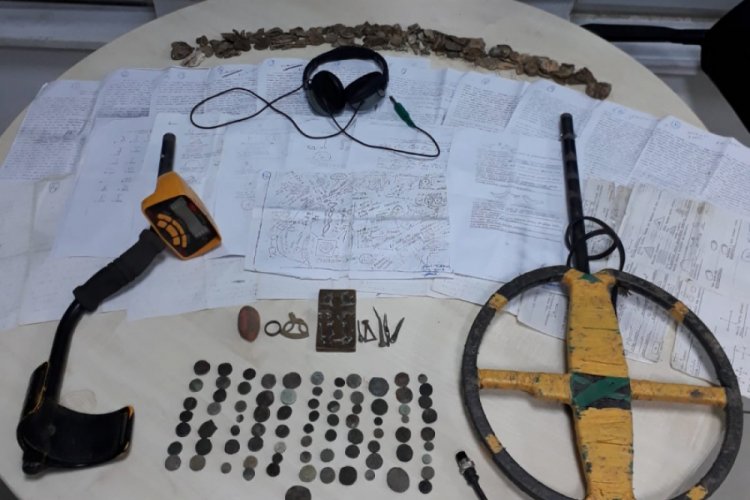 Biga'da tarihi eser ka&ccedil;ak&ccedil;ılığına 1 g&ouml;zaltı