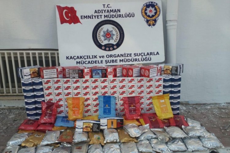 Ka&ccedil;ak nargile t&uuml;t&uuml;nleri ile makaronlar ele ge&ccedil;irildi