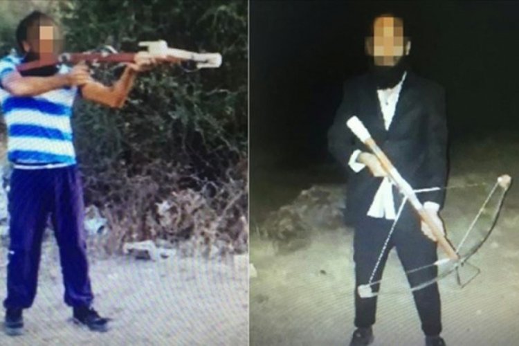 DAEŞ'in h&uuml;cre evinden 'arbalet' silah &ccedil;ıktı