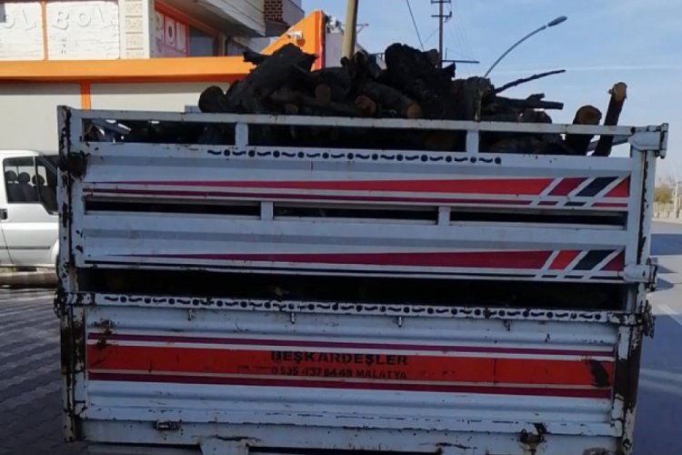 Odun hırsızları yakayı ele verdi