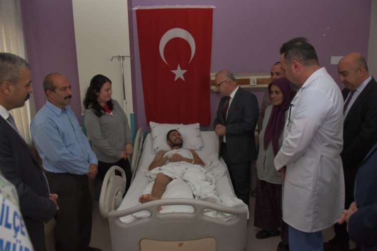 Başkan Kayda'dan Manisalı gaziye 'ge&ccedil;miş olsun' ziyareti