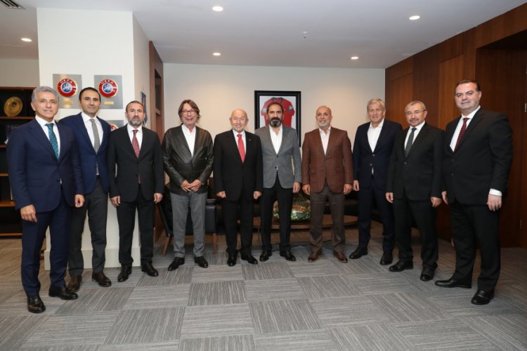 Kul&uuml;pler Birliği Başkanı Sepil'den TFF Başkanı &Ouml;zdemir'e ziyaret