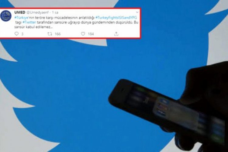 T&uuml;rkiye'nin ter&ouml;rle m&uuml;cadelesinin anlatıldığı etikete Twitter sans&uuml;r uyguladı