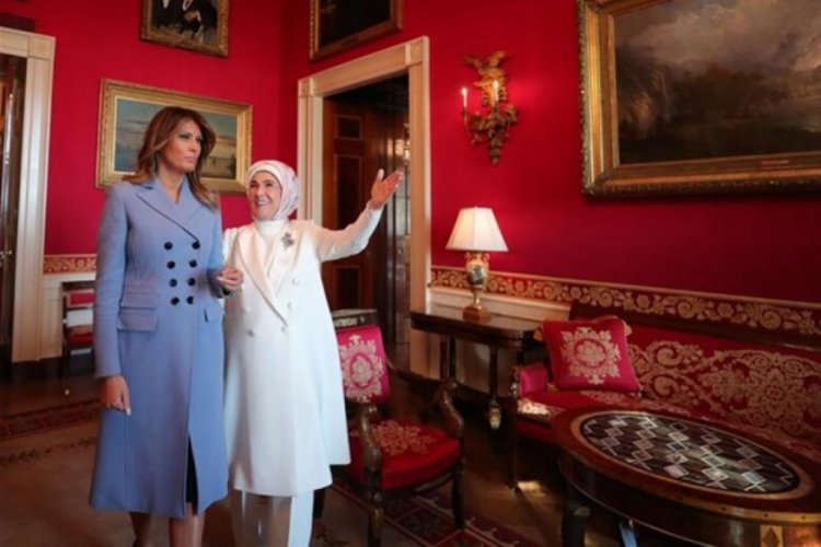 Emine Erdoğan, Melania Trump ile bir araya geldi
