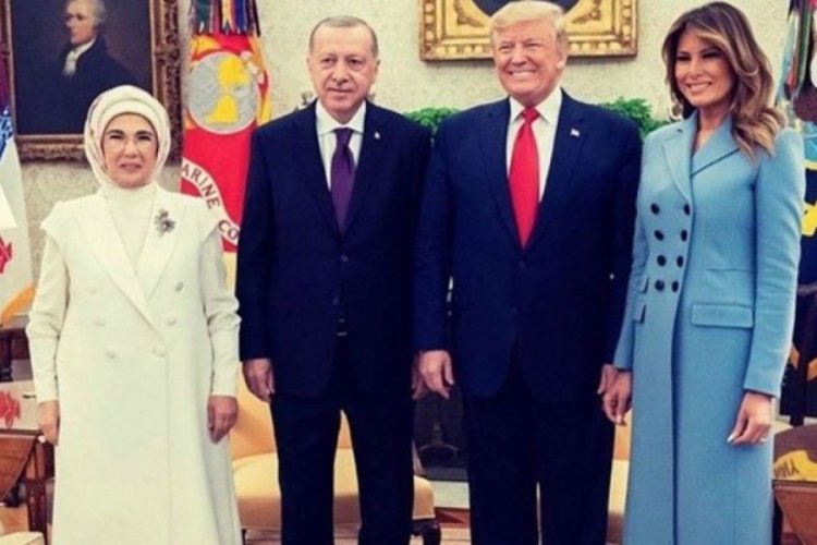 Trump, ziyaretin ardından bu fotoğrafı paylaştı