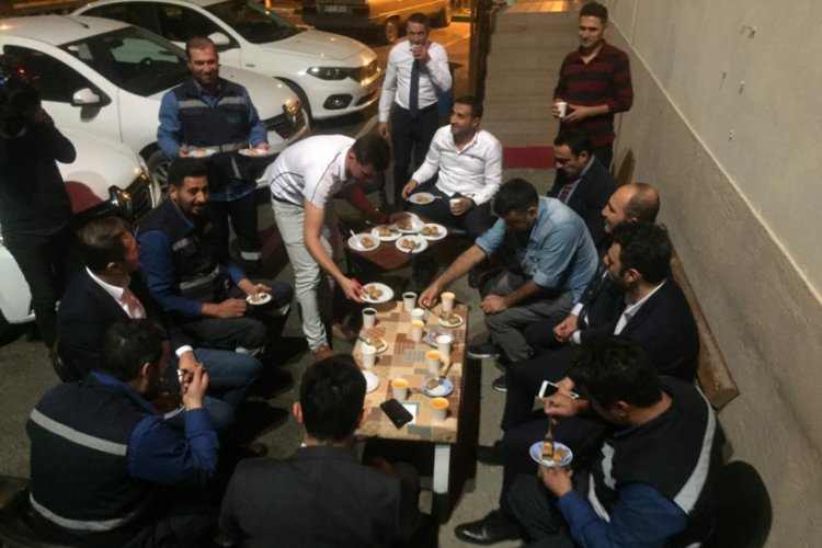 Bursa'da enerjinin kahramanlarına sahada ziyaret