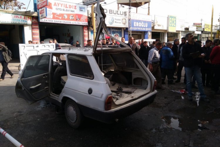 Otomobildeki LPG tankı patladı