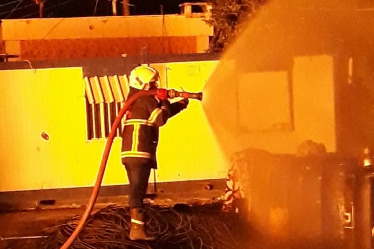 Resulayn'da akaryakıt istasyonunda yangın