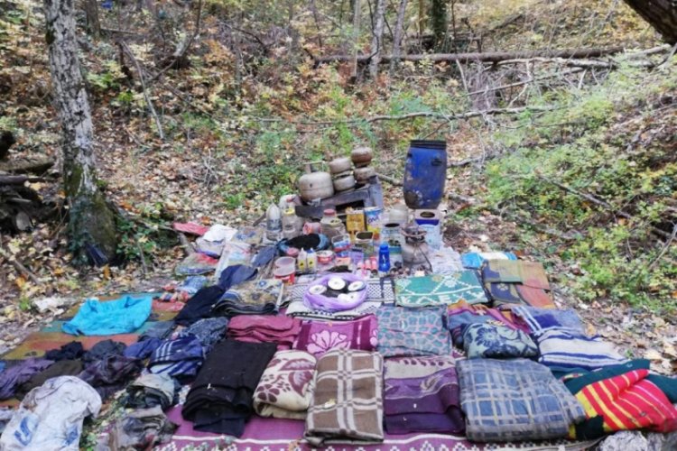 Amanoslar'da PKK sığınağı bulundu