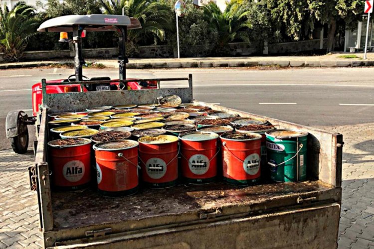 Muhtar, 918 litre atık yağ toplayarak &ouml;rnek oldu