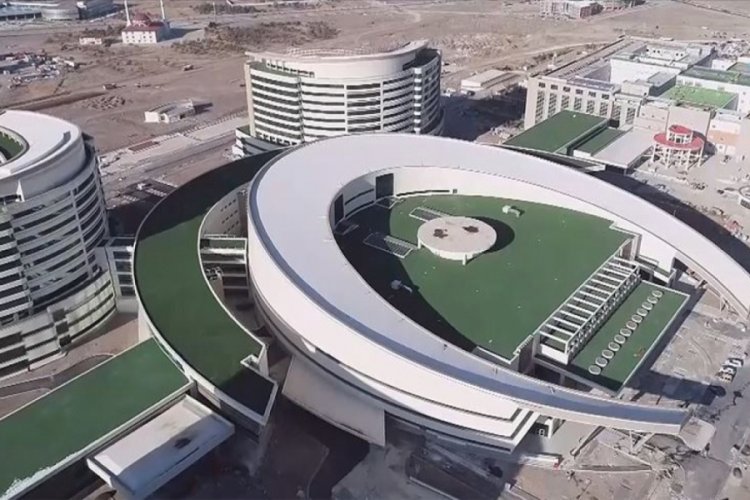 Erzurum Şehir Hastanesinin y&uuml;zde 98'i tamamlandı