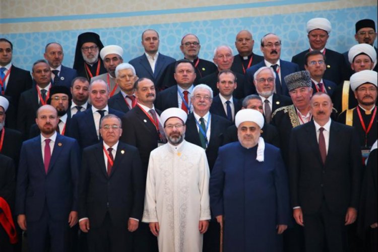 Diyanet İşleri Başkanı Erbaş, D&uuml;nya Dini Liderleri Bak&uuml; Zirvesi'ne katıldı