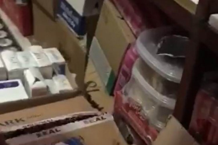 Ka&ccedil;ak sigara satışı yapan iş yerine operasyon