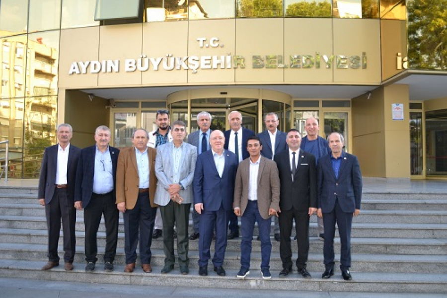 TGK heyeti Aydın B&uuml;y&uuml;kşehir Belediye Başkanı &Ccedil;er&ccedil;ioğlu'nu ziyaret etti