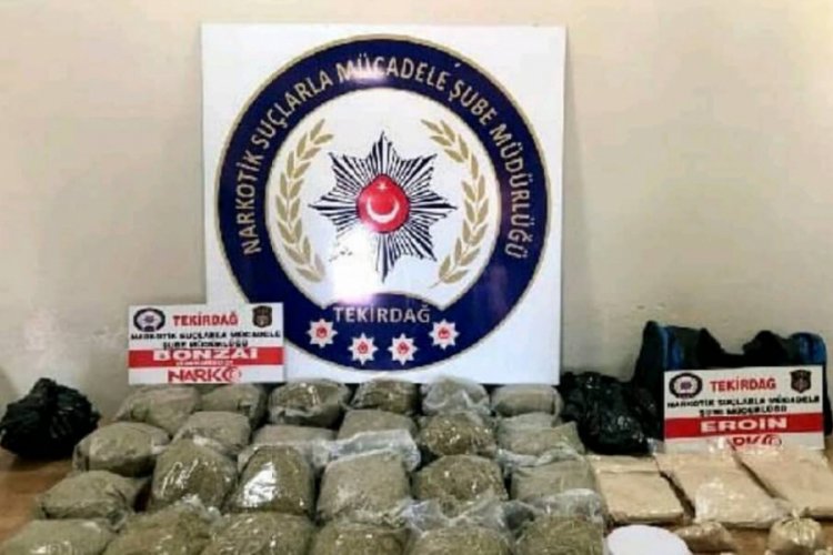 Tekirdağ'da 15 kilogram bonzai ve eroin ele ge&ccedil;irildi