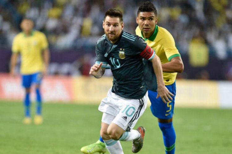 Arjantin Messi'nin tek gol&uuml;yle Brezilya'yı yendi