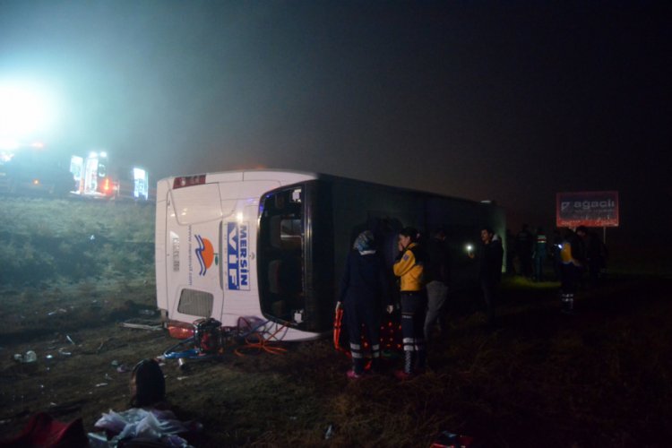 Aksaray'da Yolcu Otobüsü Devrildi: 1 ölü, 37 Yaralı - Güncel Haberler ...