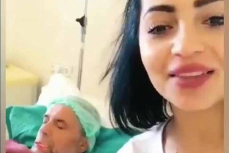 Ameliyat olan babası ile video &ccedil;ekti, başına gelmeyen kalmadı