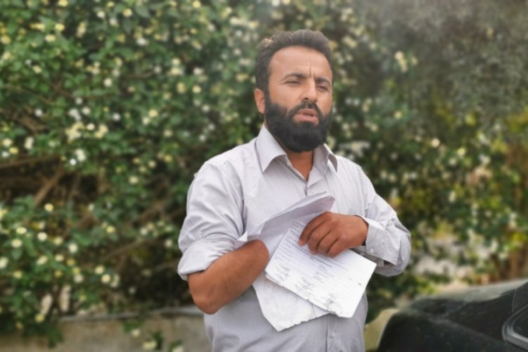 &Ccedil;alıştığı inşaatta elini kaybetti, yardım &ccedil;ağrısında bulundu