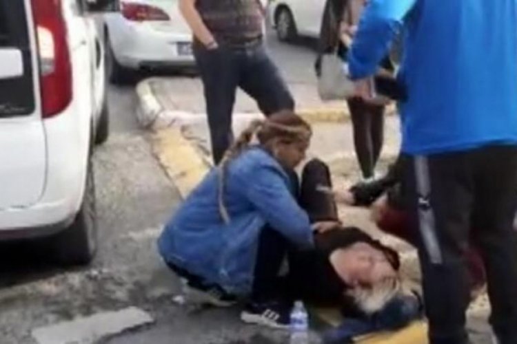 Yolun karşısına ge&ccedil;mek isterken canından oluyordu
