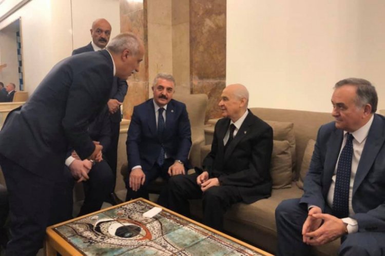 Bursa Yenişehir Belediye Başkanı Aydın'dan Bah&ccedil;eli'ye ziyaret
