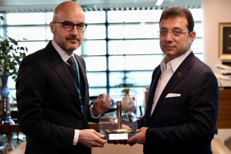 İmamoğlu, İstanbul Havalimanı y&ouml;neticileriyle bir araya geldi
