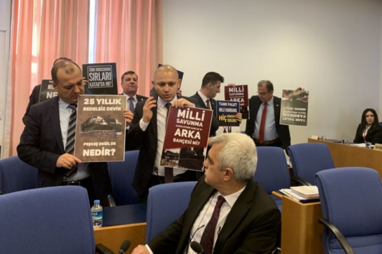 TBMM'de Savunma B&uuml;t&ccedil;e Komisyonu'nunda 'milli tank-palet' tartışması