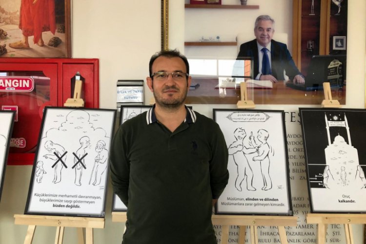 Bursa'da &ouml;ğretmenler peygamber sevgisini anlatmak i&ccedil;in kamera karşısına ge&ccedil;ti