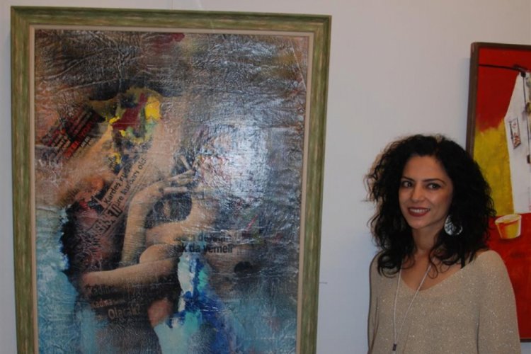 Ressam Baydar'dan kadına şiddete fır&ccedil;ayla tepki