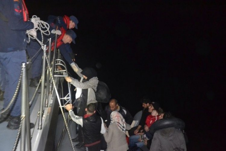 46 d&uuml;zensiz g&ouml;&ccedil;men yakalandı