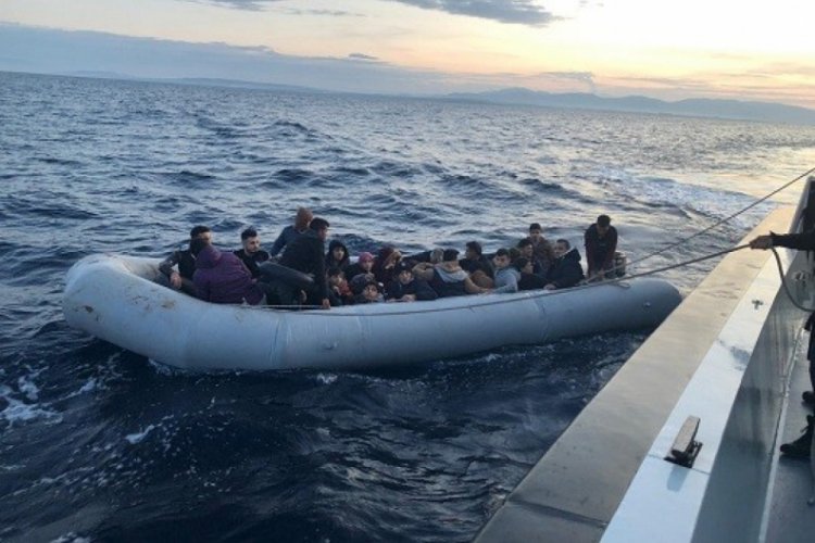 Didim'de 47 ka&ccedil;ak g&ouml;&ccedil;men yakalandı